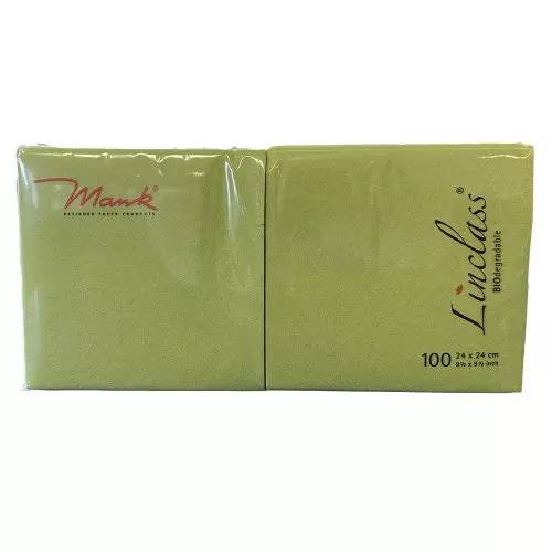Mank 24x24 Stofligende serviet 100stk - Kiwi