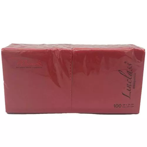 Mank Stofligende Kaffeserviet 100stk - Rød