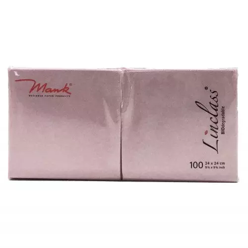 Mank Stofligende Kaffeserviet 100stk - Antikrosa