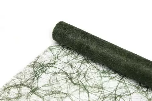 Sizoweb bordløber - 30 cm x 5 meter - Mosgrøn