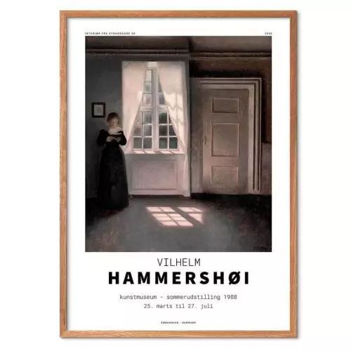 Vilhelm Hammershoi - Interior Fra strandgade