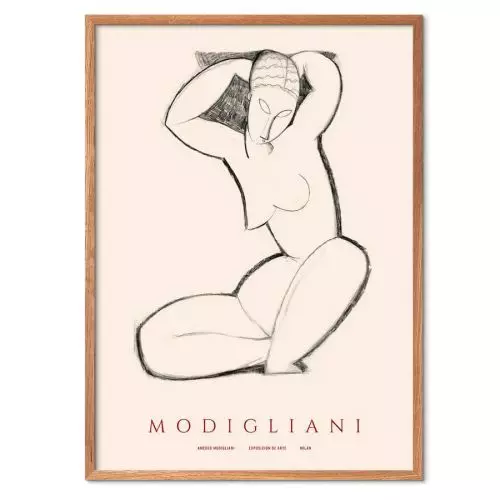 Amedo Modigliani - Charcoal Sketch