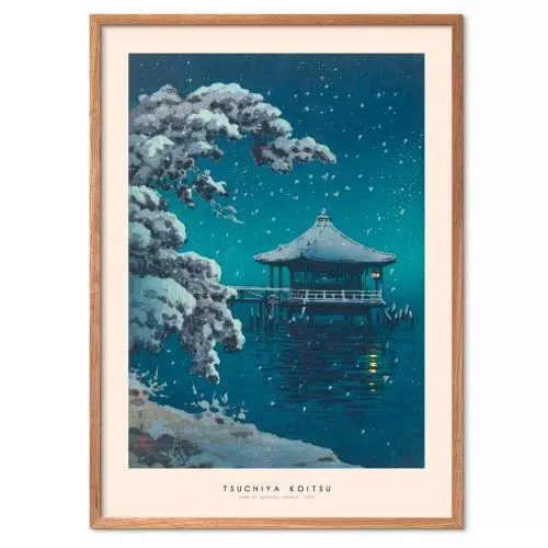 Tsuchiya Koitsu - Snow at Ukimido