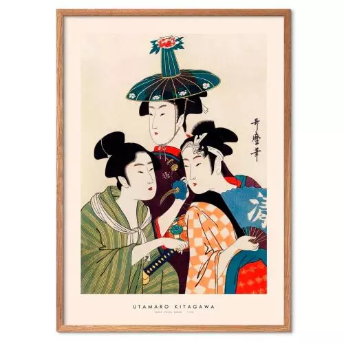 Utamaro Kitagawa - Three young women
