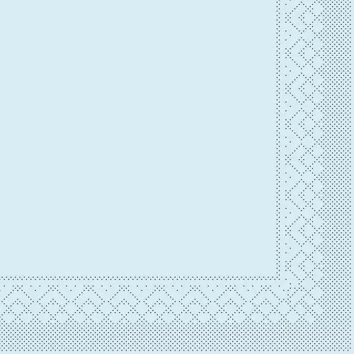 Mank 33x33 3-lags 100stk serviet - Lyseblå