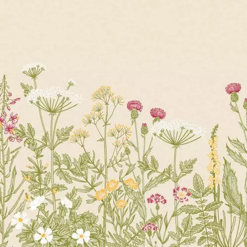 Mank Stofligende Middagsserviet 50stk - Aurelia