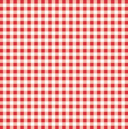 Stikdug  tern - rød/hvid - 80 x 80cm