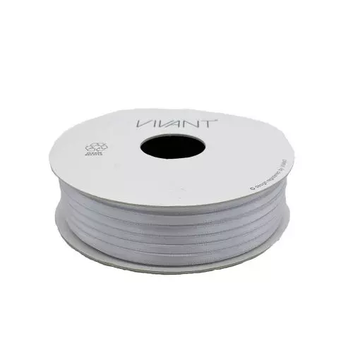 Satin Bånd 3mm x 50m - Hvid