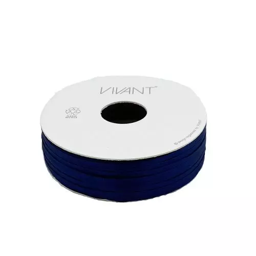 Satin Bånd 3mm x 50m - Mørkeblå