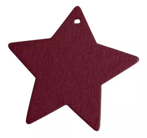 Stjerne i træ - Bordeaux