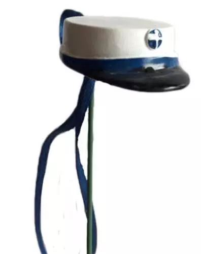 Studenterhue på pind - Blå