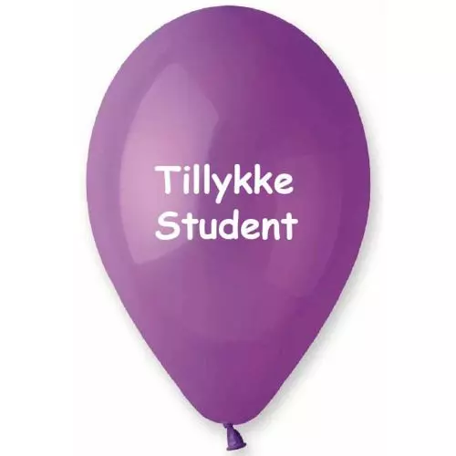 Ballon Student Lilla - 10stk