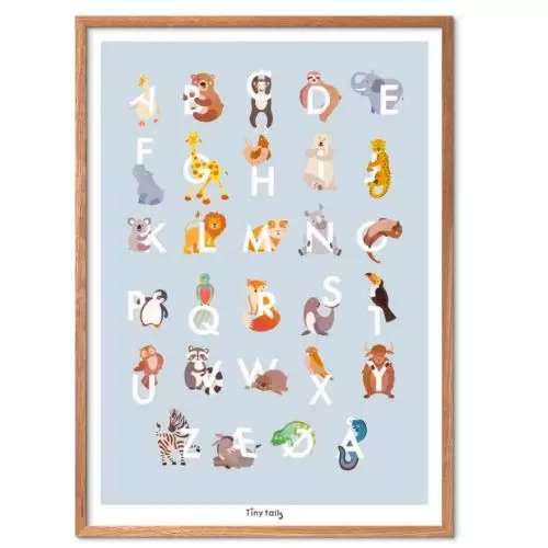 Tiny Tails - ABC Blå