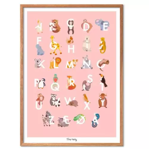 Tiny Tails - ABC Lyserød