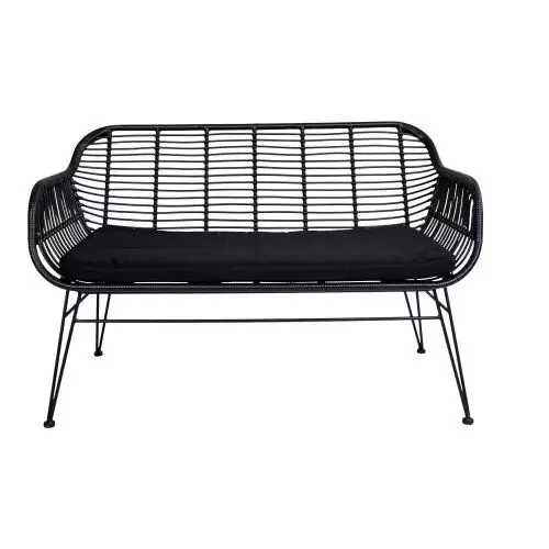 Trieste Sofa Rattan - Sort