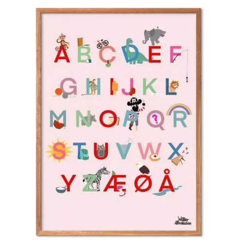 Willero Illustration - Alfabet Rosa