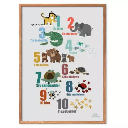 Willero Illustration - Tælle plakat