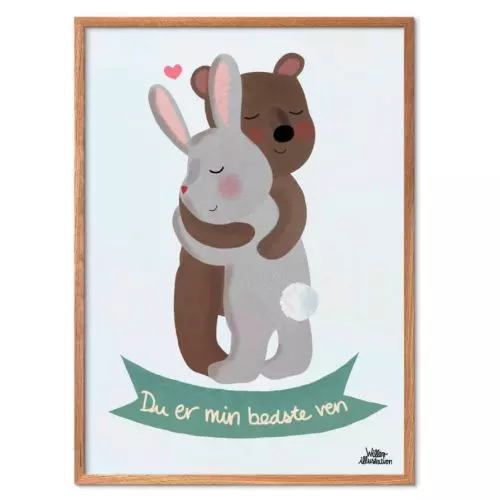 Willero Illustration - Venner Blå