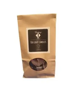 Fyrfadslys 12stk 4 timer - Gråbrun