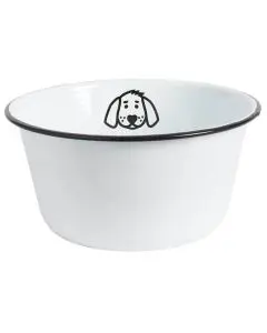 Hundeskål stor emalje