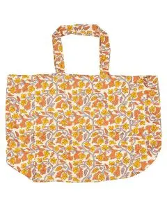 Quiltet Taske - Hvide og Mørkegrå Mælkedrengestriber