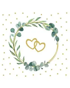 Mank Stofligende Serviet 40x40cm 50stk - Eukalyptus