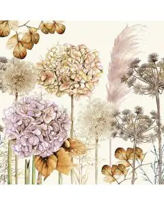 Ambiente Frokostserviet 3-lags 20stk - Dried Flowers