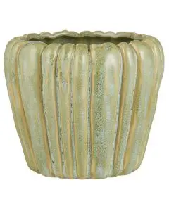 Skjuler m/ujævne riller H 10,5 cm - støvgrøn