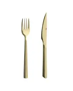 RAW Steaksæt 8 dele - Champagne Guld