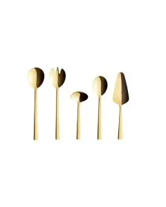 RAW Serveringssæt 5 Dele - Guld
