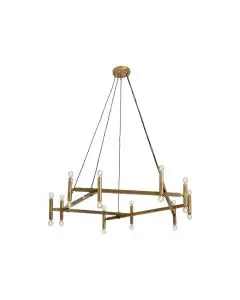 Nordal Lysekrone til 20 pærer - Messing Finish