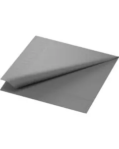 Duni serviet 33x33cm 3-lags 125stk - Granitgrå