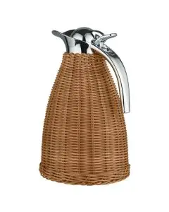 Termokande Polyrattan flet 1,5 Liter - Brun