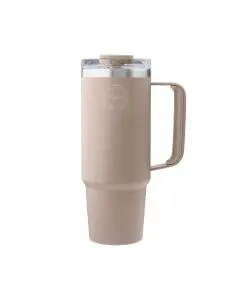 AYA&IDA Thermokop m.sugerør 885ml - Cream Beige