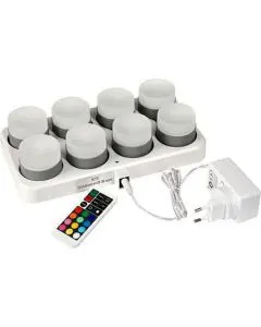 Duni LED mini lampe multicolor - 8stk