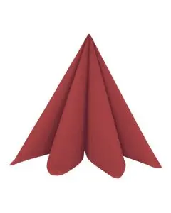 Dunisoft Stofligende Middagsserviet 60stk - Bordeaux