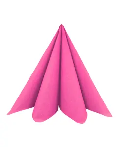 Dunisoft Stofligende Middagsserviet 60stk - Fuchsia