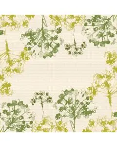 Dunisoft Stofligende Middagsserviet 60stk - Green Umbles