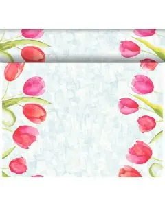 Dunicel Bordløber 40cm x 24m - Painted Tulips