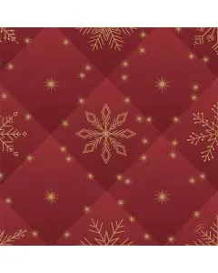 Dunisoft Stofligende Middagsserviet 60stk - Rhombus Bordeaux