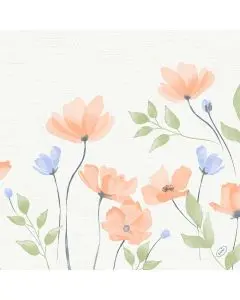 Dunisoft Stofligende Middagsserviet 60stk - Bunny Bloom