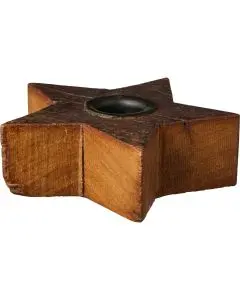 Ib Laursen Stjerne Stage t/2,2cm lys - UNIKA Træ