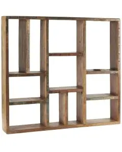 Væghylde m/forskellige rum UNIKA