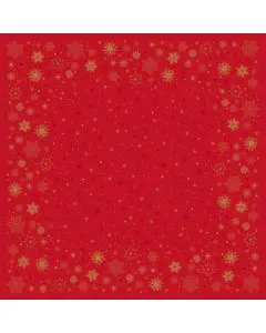 Dunicel Stikdug 84x84cm 20stk - Stargazing Red