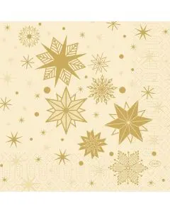 Duni Frokostserviet 3-lags 50stk - Stargazing Cream