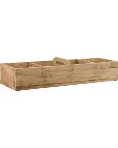 Kasse med 4 rum og greb på tværs UNIKA