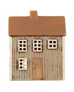 Hus t/fyrfadslys Nyhavn brun dør
