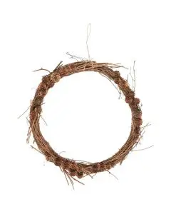 Naturkrans m/lærkekogler - Ø28cm