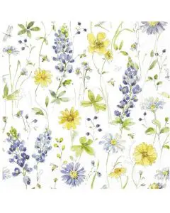 Ihr Frokostserviet 3-lags 20stk - Lovely Blues Allover