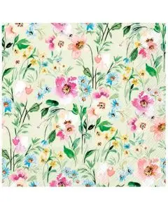 IHR Frokostserviet 3-lags 20stk -  Beauty Of Spring Light Green